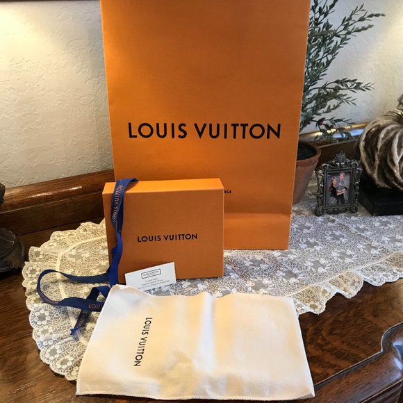 Louis Vuitton gift bag, box,dust bag, ribbon, card